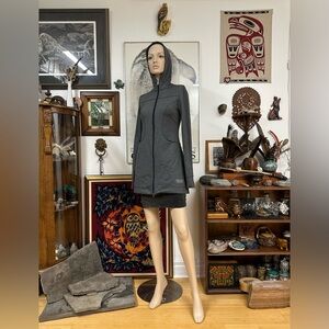 Hooded Performance Zip-Up Athletic Jacket